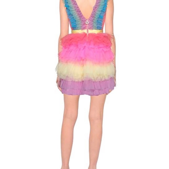 Preloved fluffy pastel dress size medium - Picture 1 of 2